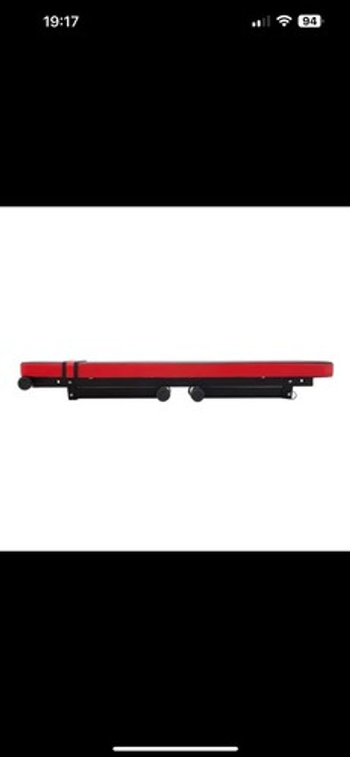 Flat Weight Bench Foldable Strength Training Exercise Home Gym Workout Fitness