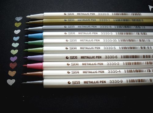  Waterproof Metallic Marker Pens Card Making Craft Diary Scrapbooking UK Seller — image 3
