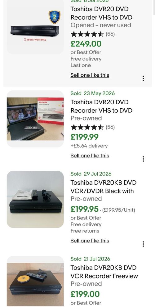 Toshiba Dvr20 VHS DVD FREEVIEW Recorder Copy VHS to DVD ! HDMI/SCART CONNECTION! — image 13