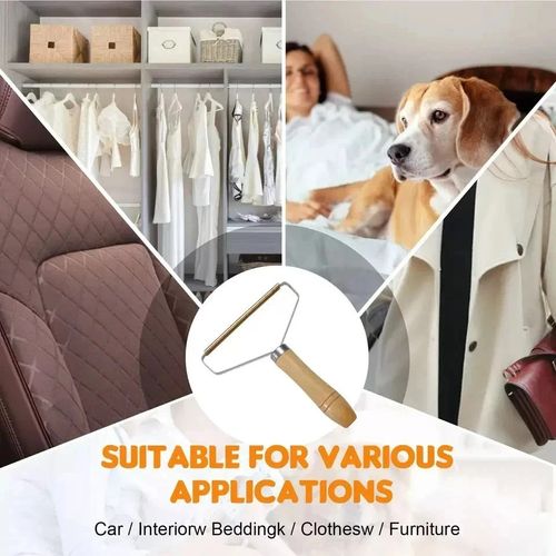 Portable Lint Remover Carpet Rake Scraper Dog Fur Fuzz Scraper Lint Roller Tool. — image 4