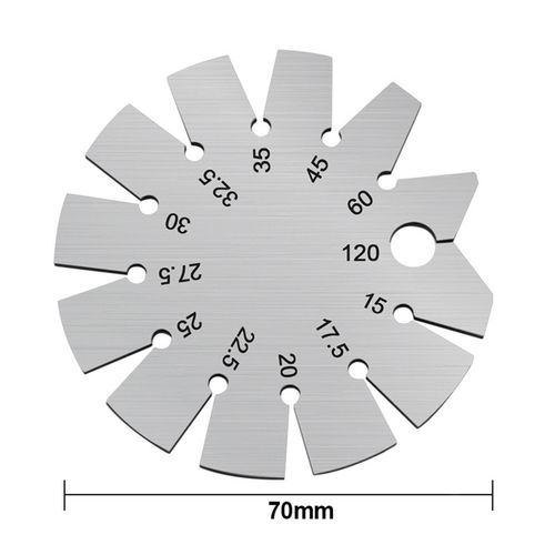 15°-120° Axe Angle Bevel Gauge Round Shape For Measuring Knife Angle Finder UK — image 2