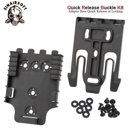 Tactical Metal Pistol Holster Adapter Compatible QLS Platform Drop Leg Holster