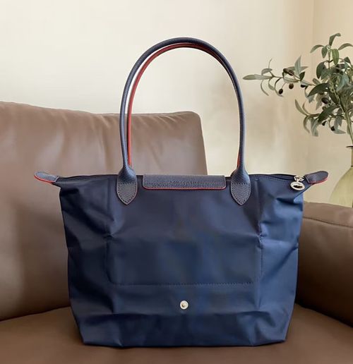 Le Pliage Large Tote Full-Navy Nylon Work Travel Bag Gift For Her UK Anniversary — image 3