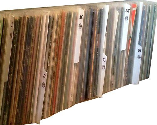 12" Vinyl Album LP Record Dividers Any Quantity White or Black Plastic — image 1