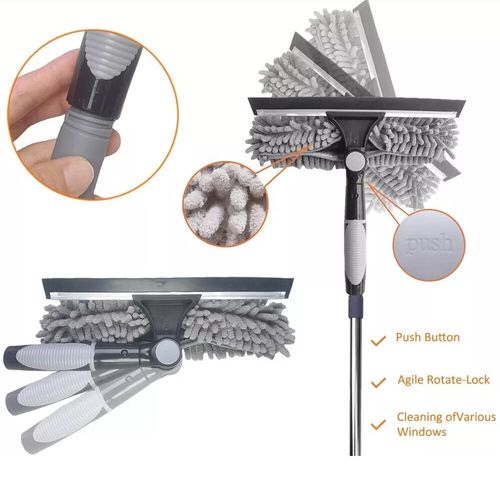 4.5M Telescopic Squeegee Cleaner Window Glass Cleaning Kit Extendable Pole Tool — image 4