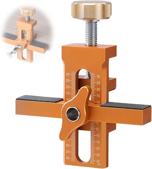 Kitchen Cabinet Hardware Jig Door Installer Tool Woodworking Hinge Guide+3 Drill — image 11