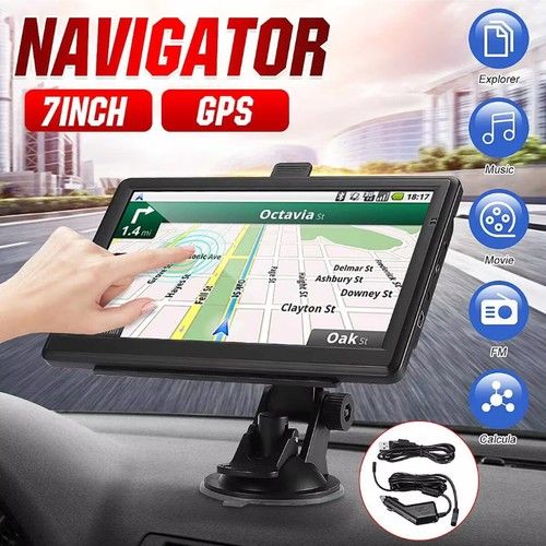 7" Truck Sat Nav HGV Lorry LGV 2025 UPDATED UK Europe Maps POIs Keyfuels Laybys
