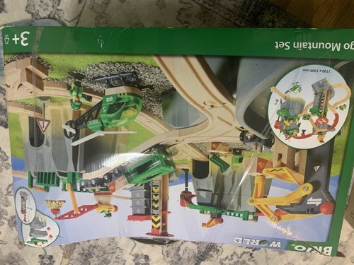 BRIO World Cargo Mountain Set 36010 Wooden Train Railway Track Playset — image 3