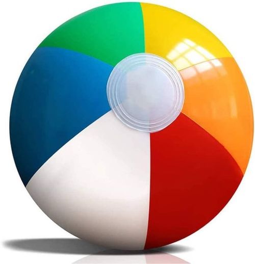 4x Inflatable Beach Balls 24" Kids Toys Garden Outdoor Pool Summer Party Games