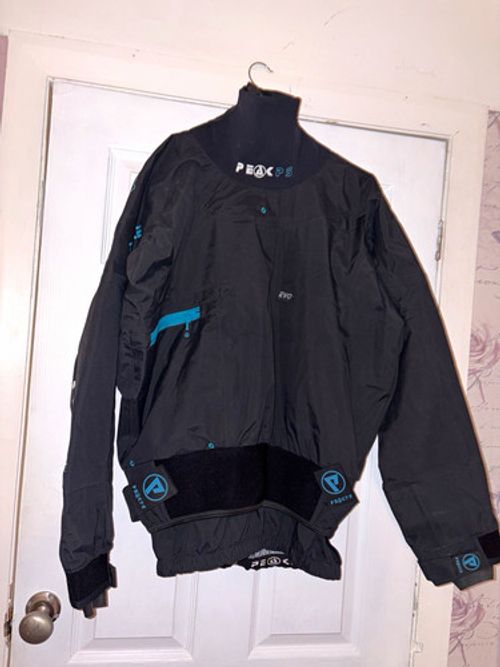 Peak PS Evo Men’s Cag Jacket Black Blue Zip Pocket Size L Great Condition