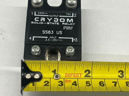 Crydom SS63 US Solid State Relay 75A Switched load 3.5-26V DC control — image 4