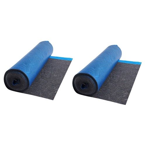 Uimoso Floor Underlayment 37.2 m² 3mm Recycled Fiber Sound & Vapor Barrier Blue