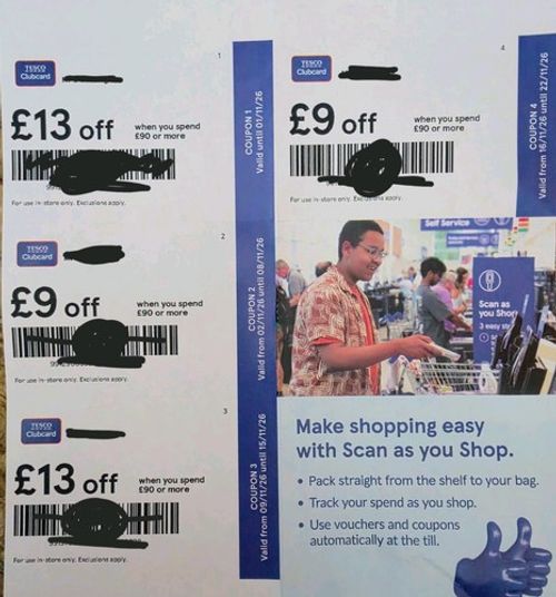 Tesco Vouchers Save £44