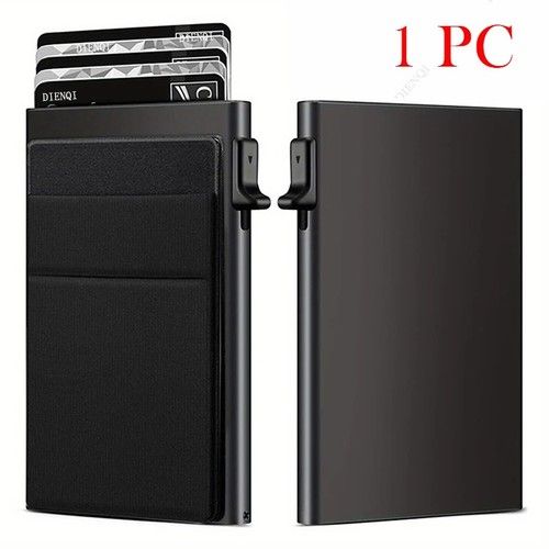 Slim Metal RFID Blocking Credit Card Holder Wallet Pop Up Case Minimalist