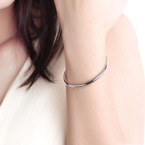 NEW Solid Sterling Silver 925 Expanding Baby Bangle — image 2