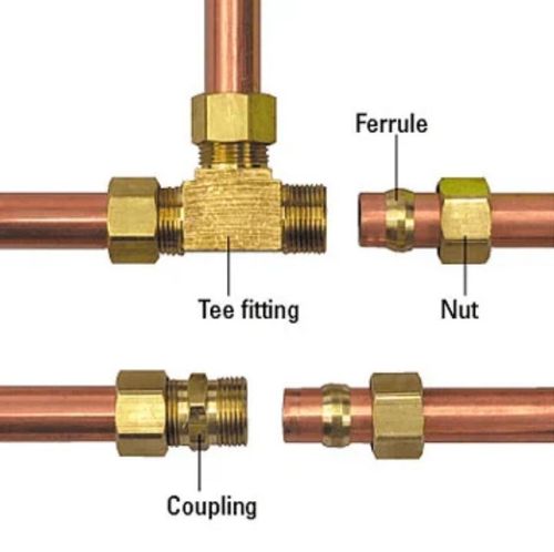 8MM 10MM 15MM 22MM 28M COMPRESSION EQUAL TEE FITTINGS PLUMBING COPPER PIPE UK — image 3