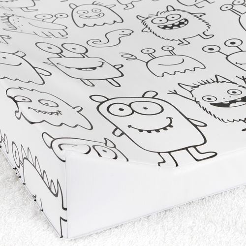 Anti Roll Changing Mat Monsters -  Padded Waterproof Soft & Wipe Clean — image 8