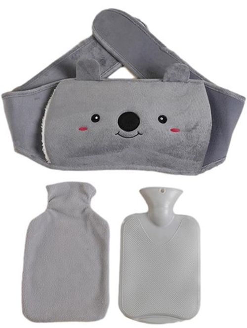 Soft Hot Water Bottle Belt Wearable Plush Waist Cover Belt Hot Water Pouch1000ML