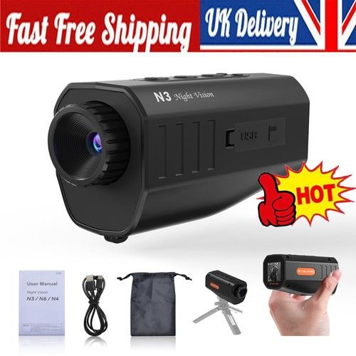 Night Vision Monocular 5X Zoom Infrared Digital Night Vision Goggles for Hunting