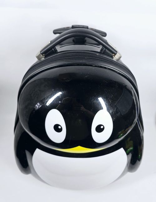 Kids Penguin Hardshell Luggage Set Rolling Suitcase Wheels — image 3