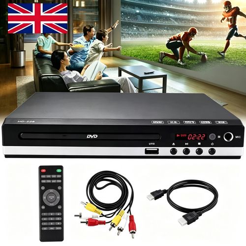 DVD Player Region Free with Remote Control USB Multi Region & HDMI/AV Cable | UK — image 1