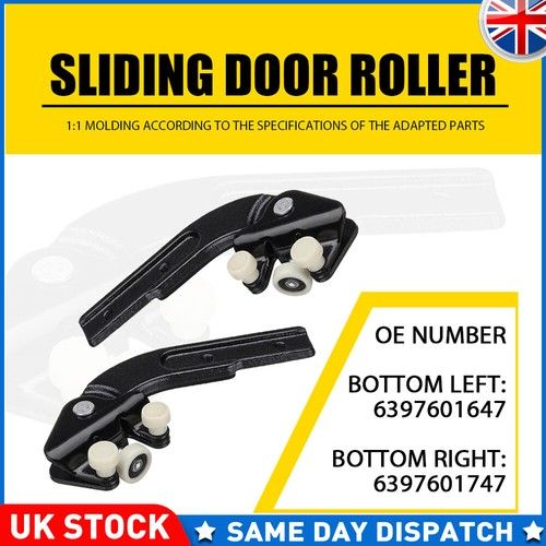 Bottom L+R Side Sliding Loading Door Roller Runner Guide For Mercedes Vito W639