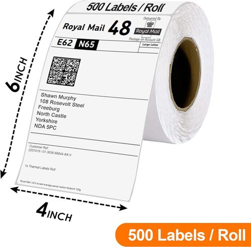 1000PS 4x6 shipping Label Paper for Vretti Thermal WiFi/Bluetooth Label Printer — image 3