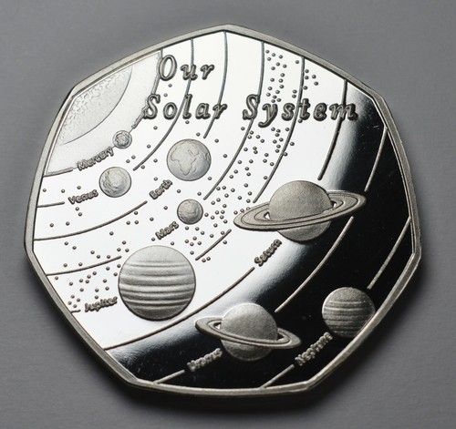 OUR SOLAR SYSTEM .999 Silver Commemorative. Space/Planets/Stars Earth/Moon/Sun