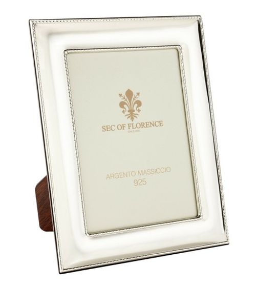 10x8”in Hallmarked Solid 925 Sterling Silver Photo Frame Wood Back 7185/20x25 UK