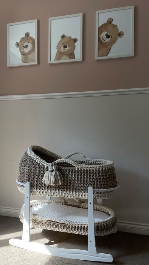 Crochet Moses Basket WITH MATTRESS - Made To Order — image 11