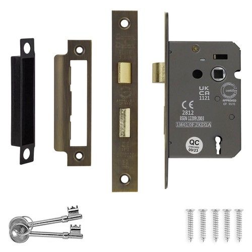 Sash Mortise Lock With Keys 76mm or 64mm  - Fire Rated - Decoranddecor