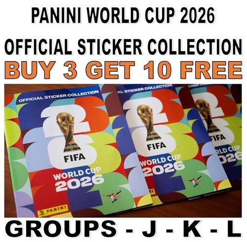 PANINI WORLD CUP 2026 STICKER COLLECTION - GROUP J - GROUP K - GROUP L - ENGLAND