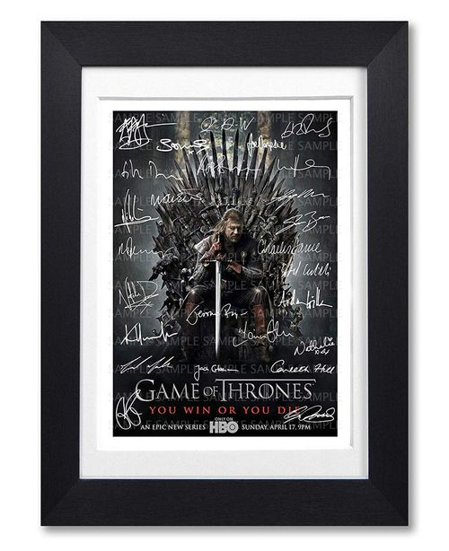 GAME OF THRONES CAST SIGNED POSTER TV SERIES SEASON PRINT PHOTO AUTOGRAPH GIFT — image 1