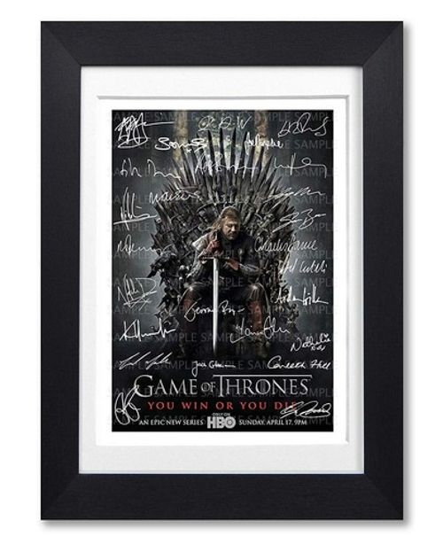GAME OF THRONES CAST SIGNED POSTER TV SERIES SEASON PRINT PHOTO AUTOGRAPH GIFT