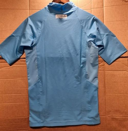 Gul Men’s Rash Vest Short Sleeve Blue Swim Top Quick Dry Stretch VGC Surf Top — image 2