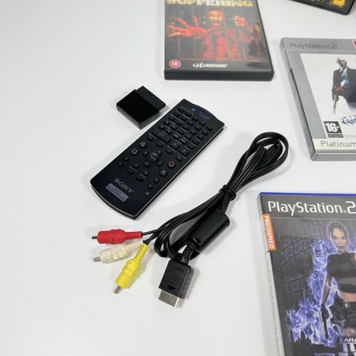 Sony PlayStation 2 PS2 PAL Bundle w/ 9 Games, Cables And DVD Remote Working ++ — image 9