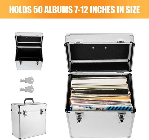 12" DJ Collection Box Vinyl LP Records Carry Storage Case Box Holder — image 4
