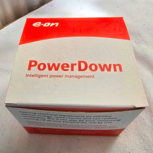 E.ON PowerDown Intelligent Power Management Saving Standby Plug Brand New In Box