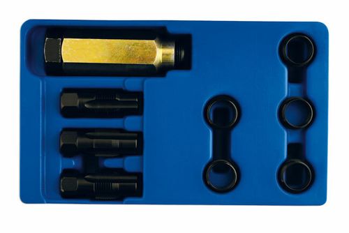 LASER TOOLS OXYGEN LAMBDA SENSOR THREAD REPAIR TOOL KIT TAPS + COLLARS + NUTS — image 6