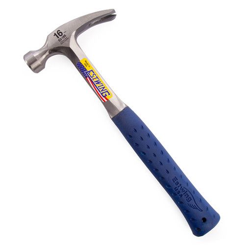 Estwing E3-16S Straight Claw Rip Hammer - Vinyl Grip 448g (16 oz)