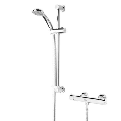 BRISTAN FRENZY REAR-FED EXPOSED CHROME THERMOSTATIC BAR MIXER SHOWER