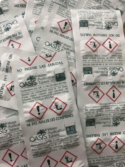 OASIS WATER PURIFICATION TABLETS 67mg (20 strips / 200 tablets) — image 2