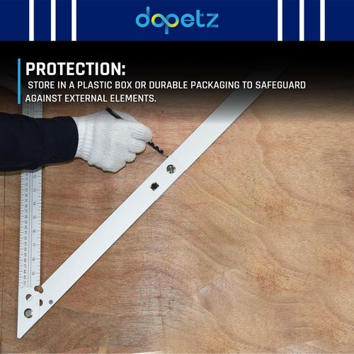 Folding Square Ruler 24" Aluminium Right Angle Measuring Tool for Builders — image 2
