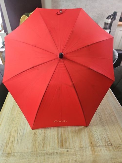 Icandy Peach Orange Red Parasol / Umbrella