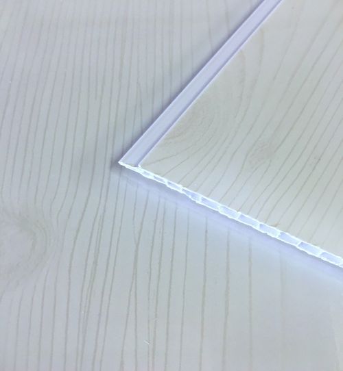 White Ash Gloss Bathroom PVC Cladding Kitchen Ceiling Panels Shower Wet Wall — image 6