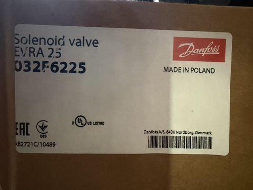 DANFOSS SOLENOID VALVE EVRA 25 032F6225 — image 1