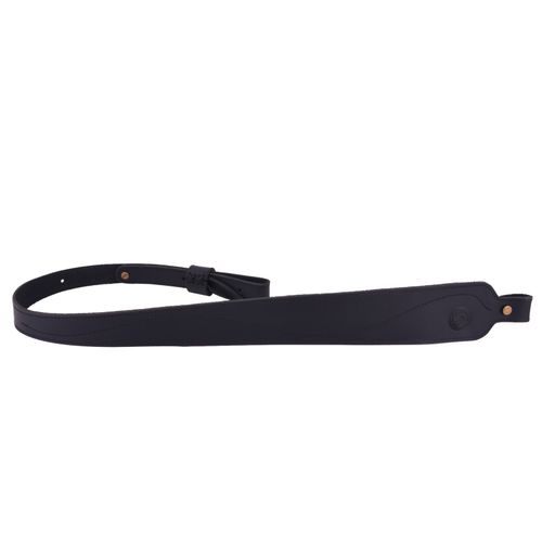 2 Points Leather Gun Rifle Sling Shoulder Strap in Vintage Brown Black Shooting — image 3