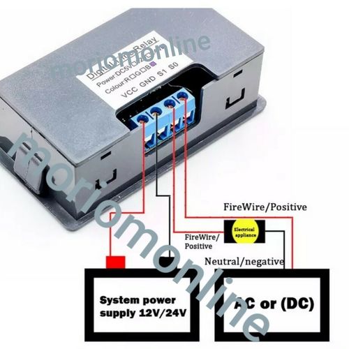 12V Digital LED Dual Display Cycle Timing Delay Timer Relay Module 0-999 Hours K — image 2