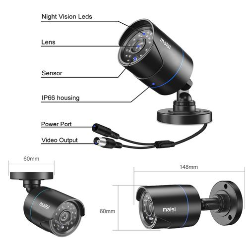 4 Channel DVR CCTV Camera System Kit 5MP HD Home Outdoor Security Night Vision — image 11