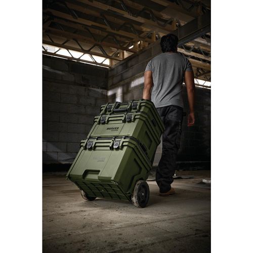 BUNKER® Load-Up Stacking System 9-Piece, Heavy-Duty Plastic Storage Boxes, Green — image 5